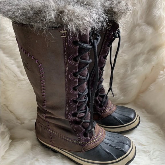 Sorel Cate the Great Womens 7 Rare Winter Boots Excellent - Picture 6 of 12